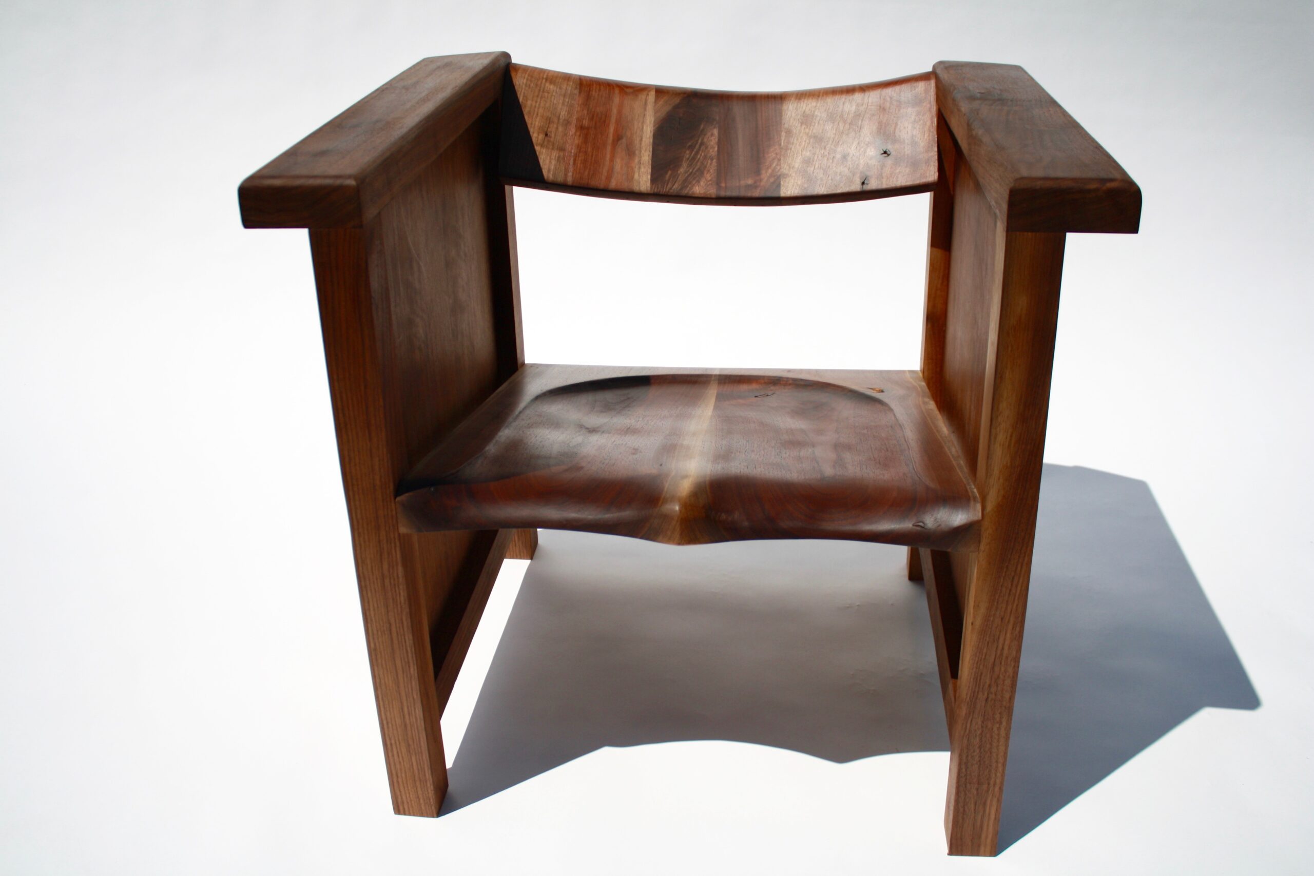 lc2 chair, wood lc2 chair, lecorbusier wood chair, walnut lc2 chair, spugnardi chair