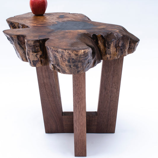 Organic Side Table in Walnut