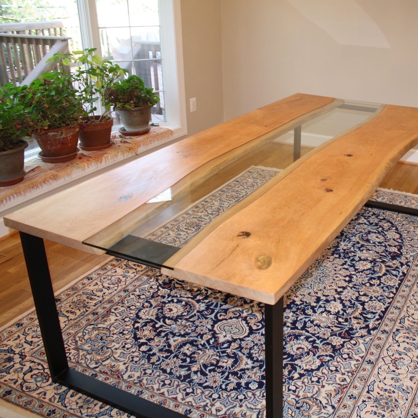 River Dining Table - Clear Glass