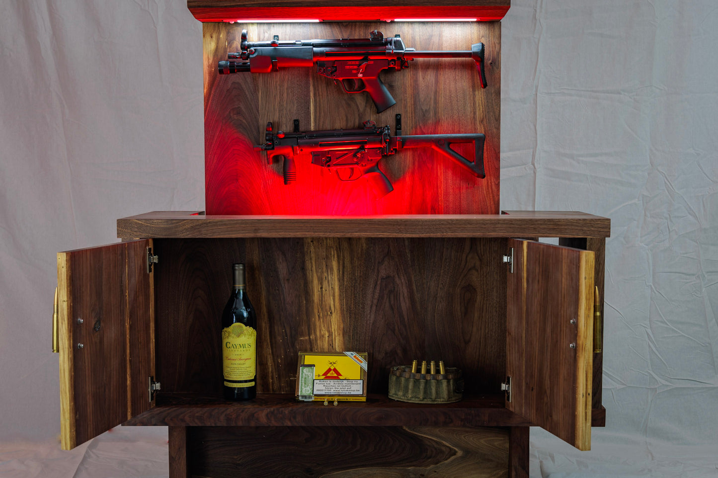 Hidden Storage Credenza for Weapons (or Wine)